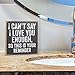 Can't Say I Love You Enough - Small Wall Decor Wooden Sign - Wooden Sign - Farmhouse Home - Great Must Haves Couples Bedroom, Romantic Quotes, Love Signs for Home, Gifts for Her