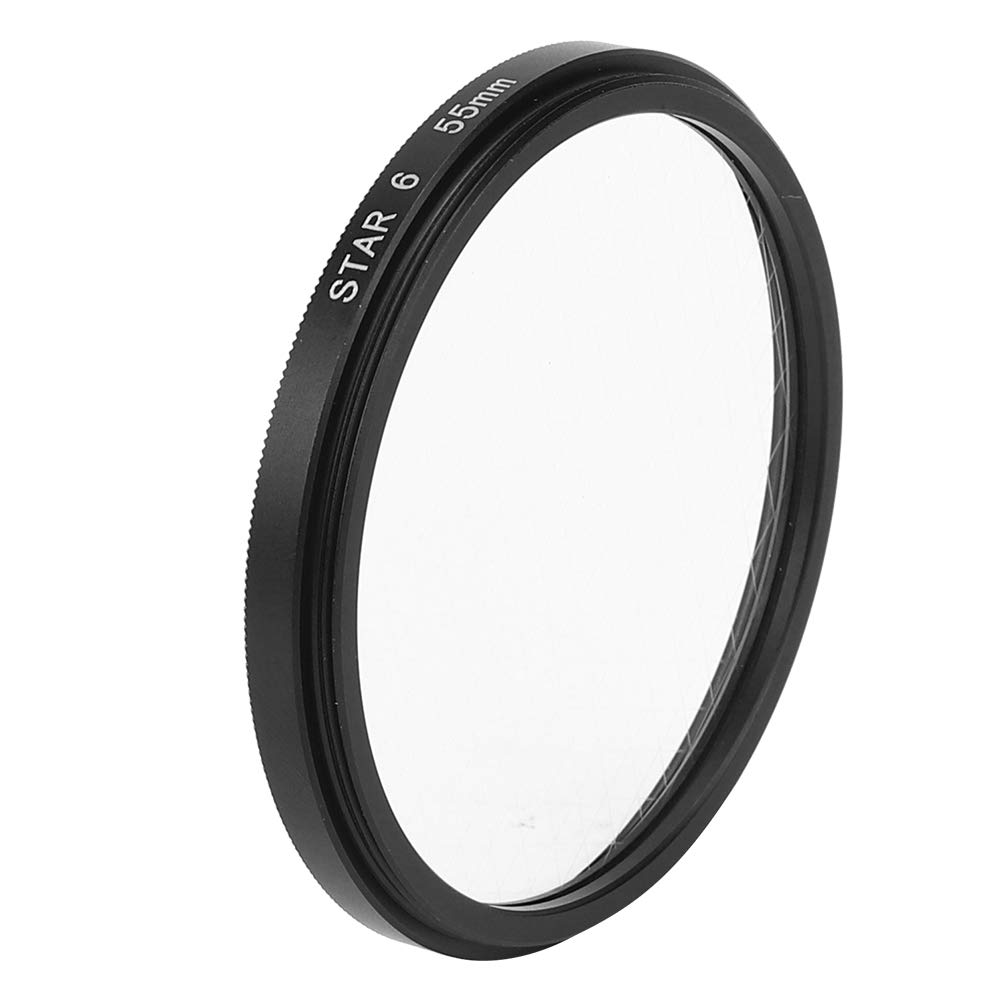 55mm Star Filter, Star-Effect Lens Filter, Special Effects Filter, Star Lens Filter for Canon/Nikon/Sony/Pentax/Olympus/Fujifilm Camera Lens