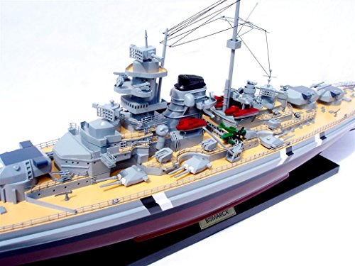 Germany Bismarck Battleship 39" - Wooden Diecast Pre-Built Model - Buy
