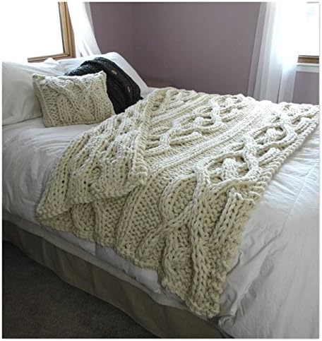 Luxury Oversized Cable Knit Blanket- MADE TO ORDER