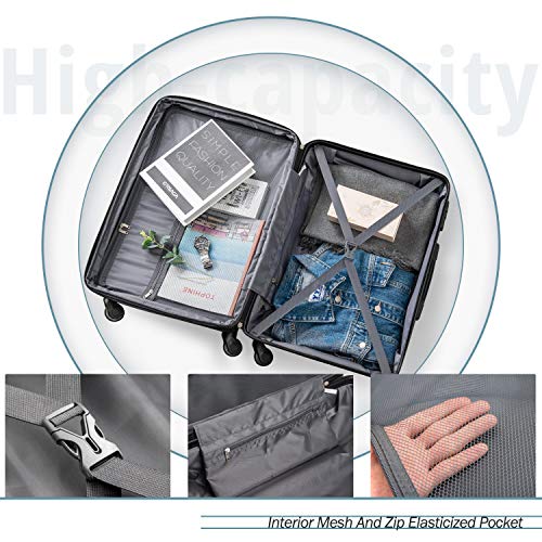 Merax Luggage Set of 3 Hardside Carry on Suitcase Sets Clearance with