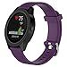 Compatible for Garmin Vivoactive 3, 20mm Silicone Replacement Wristband Quick Release WatchBand Strap Band Wristband for Garmin Vivoactive 3/vivomove HR/Forerunner 245/Venu Sq
