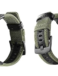 Fenix 5X 5X Plus Correa de reloj de ajuste rápido, YOOSIDE 1.024 in NOTA nailon resistente al sudor, correa de reloj para Garmin Fenix 5X 5X Pus Fenix 3 3 HR D2 Descent Mk1, ajuste de muñeca de 7.0 in a 9.0 in