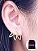 Diomate(TM) 2 pairs Lotus Flower Earrings Jewelry Simple Chic Earrings Best Gift for others