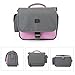 BAGSMART Digital SLR/DSLR Compact Camera Shoulder Bag, Travel SLR Gadget Bag, Pink