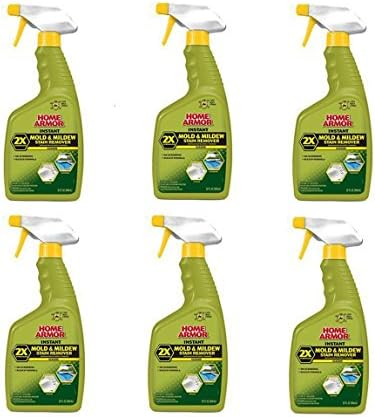Home Armor FG502 Instant Mold and Mildew Stain Remover, Trigger Spray 32-Ounce (6 Pack)