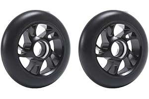 Tidevib Scooter Wheels 120mm with ABEC-9 Bearings High Rebound PU and Aluminium Core Silent Shock Absorbing for Kick and Pro 