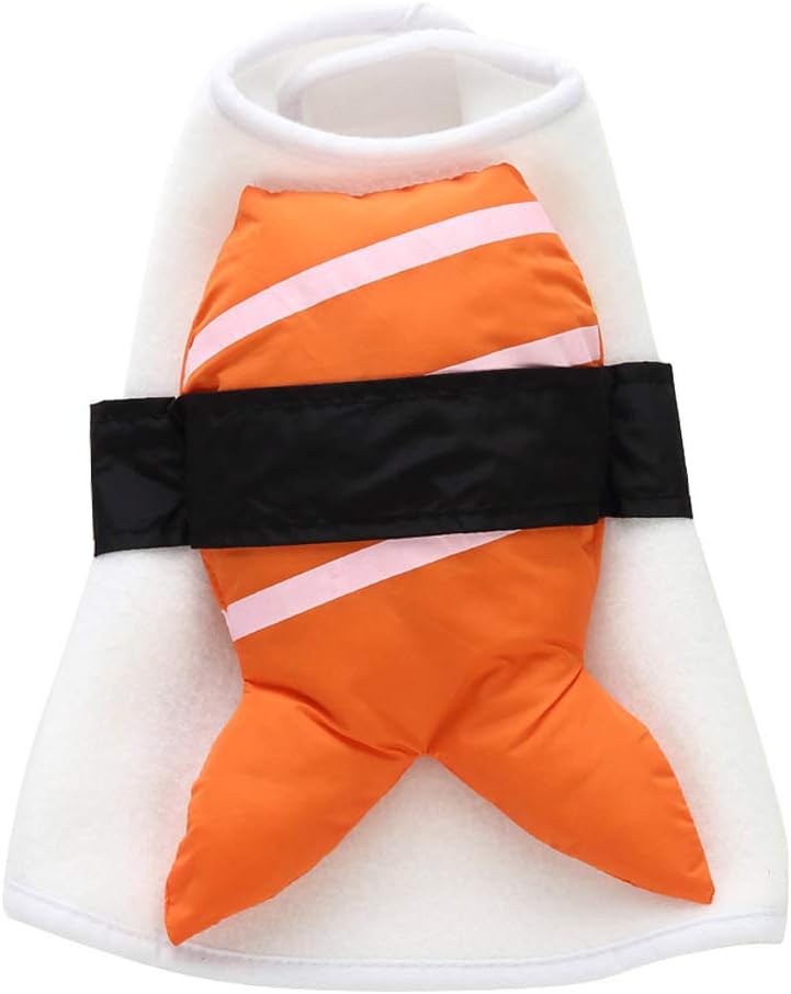 Wiwsi Pet Dog Cat Fancy Design Halloween Show Party Dress Costume Outfit Clothes(M,Sushi)