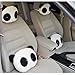 Kasstino 1 Pair Cute Panda Vehicle Neck Rest Pillow Headrest Cushion Protecter Travel Car Pillow