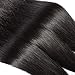 Rechoo 6A Grade Brazilian Virgin Remy Hair Bundles Straight, Rechoo Hair Weave Unprocessed Human Hair Extension Silky Straight 3 Bundles 300g Natural Black 14