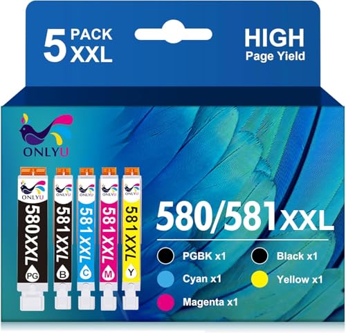 ONLYU 580XXL Compatible with Canon PGI-580XXL CLI-581XXL