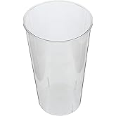 VILLCASE Large Acrylic Vase 11.81 Inch Clear Transparent Flower Bucket Decorative Flower Arrangement for Home and Shop Use