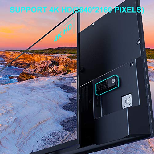 Fanless Mini PC,T6 Intel Atom Z8350 Windows 10 Pro Computer Stick 4GB DDR 64GB eMMC Support 4K HD,2.4G/5G WiFi,BT 4.2