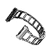 bayite for Fitbit Ionic, Replacement Metal Bracelet Adjustable Fitbit Ionic Bands Black with Rhinestone
