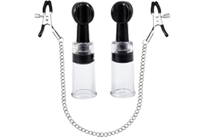 Adjustable Nipple Clamps Breast Clip and Body Ring Body Clamps Nipple Suckers Non-Piercing Chain Stainless Steel for Women Fa