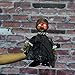 KKING Kids Christmas Creepy Doll Toy, Toy Haunted Scary Talking Walking Doll Halloween Glowing Props with Sound