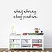 Stay Strong Stay Positive Quote Mirror Decal Quotes Vinyl Wall Decals Inspirational Motivation Signs Walls Stickers Home Decor (Stay Strong&Positive)