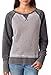J.America Ladies' Zen Contrast Crew