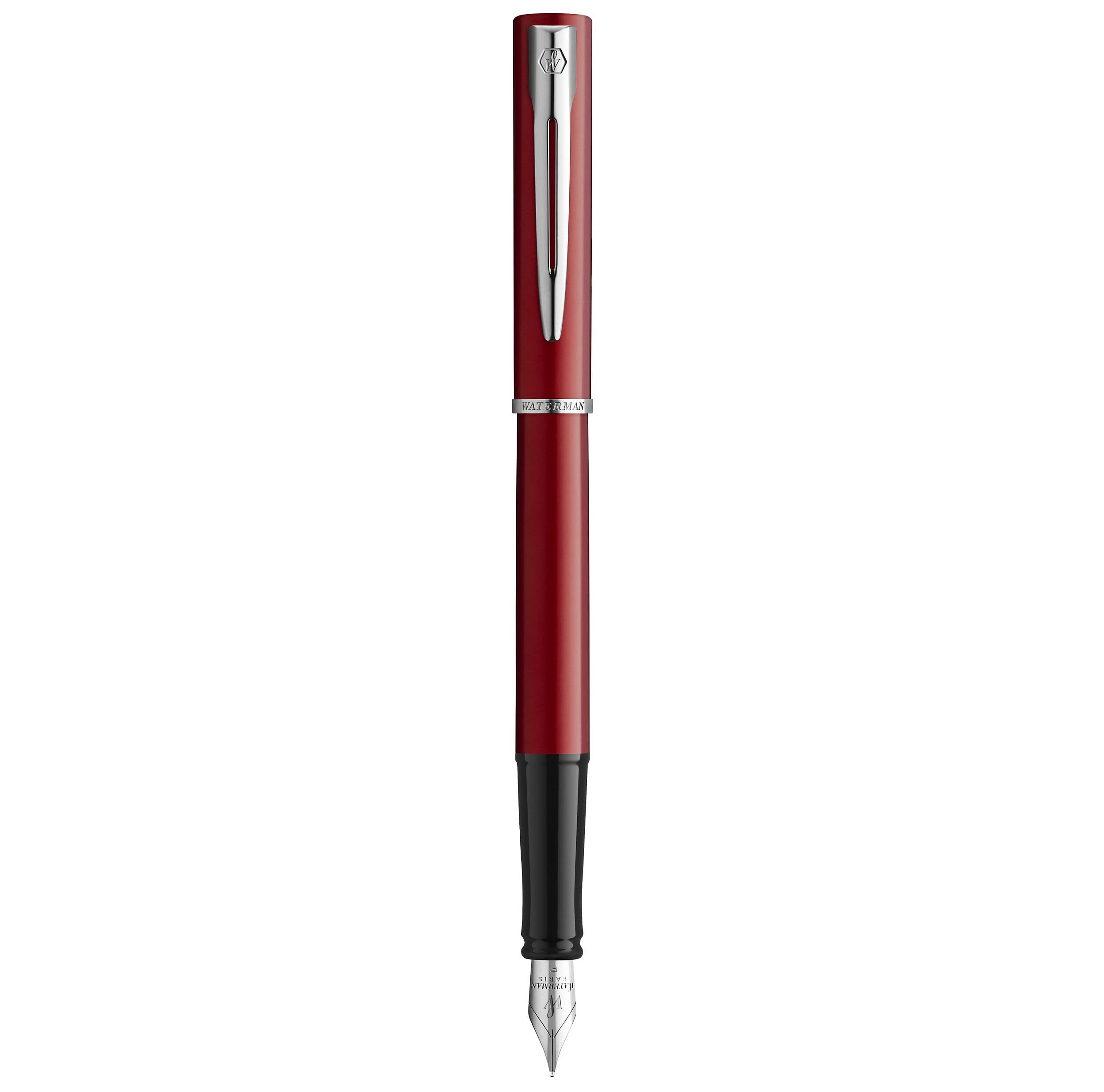 Waterman Allure Fountain Pen | Red Lacquer | Fine Nib | Blue Ink | Gift Box