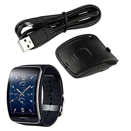 JahyShow® Upgraded Portable Charger Dock Cradle with USB Charging Cord for Samsung Gear S Smart Watch SM-R750
