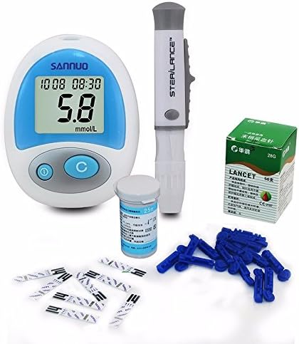 Hyalo (TM) Household Health Care Monitor Blood Sugar Glucometer Blood Glucose Meter tester Including 50pcs test strips + 50pcs lancet
