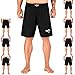 Elite Sports NEW ITEM Black Jack Series Fight Shorts,Premium Black,Large