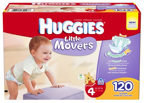 Huggies Little Movers Step 4 Giant Pack, 120 Count