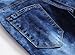 Qazel Vorrlon Men's Biker Moto Distressed Destroyed Fashion Skinny Fit Jeans