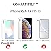 Litech™ Case for Apple iPhone Xs MAX (2018) [Flexfit] Premium Clear Scratch-Resistant Cute Creative Artistic Design [Wireless Charging Compatible] (Castle)