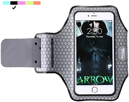 Makino Water Resistant Arm Package Bag for iPhone 7, 6, 6s, iPhone7 Plus,6Plus, 6s Plus [Black L]