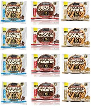MuscleTech Soft Baked Whey Protein Cookie Variety Pack of 12 | Triple Chocolate, Peanut Butter Chip &amp; Chocolate Chip
