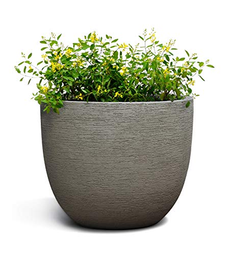 ESCHBACH® Pflanzkübel Egg Pot 70 Macchiato Grau Rund XL * 65 x 65 x 54 cm * 10 Jahre Garantie – Bild 3