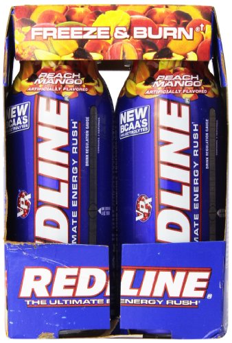 VPX Sports Redline RTD Energy Drink, Peach Mango, 24 Count