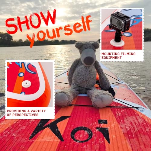 FunWater Inflatable Stand Up Paddle Board - Ultra-Light SUP PaddleBoard Includes ISUP,Adj Paddle,Pump,Backpack,Fins,Leash for Adults