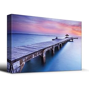 Beautiful Inspiring Calmness at Sunrise - Canvas Art Home Art - 12x18 inches