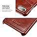 iPhone 8 Case, iPhone 7 Case,Benuo [Card Slot Vintage Series] Genuine Leather Soft Leather Case, 2 Card Slots, Ultra Slim Leather Case Back Cover for Regular iPhone 8/iPhone 7/Special Edition (Brown)
