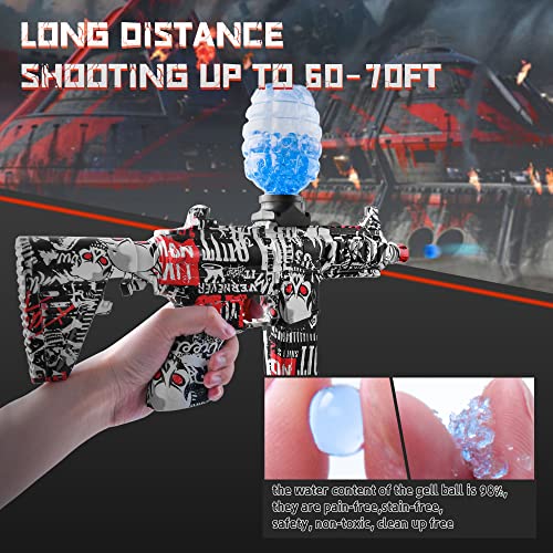 Electric Gel Ball Blaster, M4A1 Automatic Splatter Ball Blaster with 40000 Water Balls, Gel