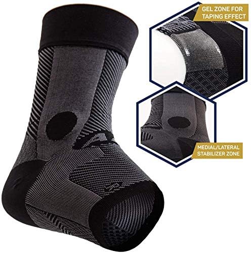 Orthosleeve® AF7 Ankle Bracing Sleeve, Black, X-Large right - Image 3