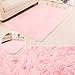 YJ.GWL Soft Pink Rug for Girls Bedroom, Cute Fluffy Rug for Kids Room Nursery, Shag Plush Carpet for Living Room, Kawaii Furry Rug for Baby's Toddler's Room, Cute Room Decor for Teen, 4x5.3 Feet