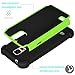 Tekcoo Galaxy S5 Case, [Tmajor] Sturdy [Green/Black] Shock Absorbing Hybrid Rubber Plastic Impact Defender Rugged Slim Hard Case Cover Bumper for Samsung Galaxy S5 S V I9600 GS5 All Carriers