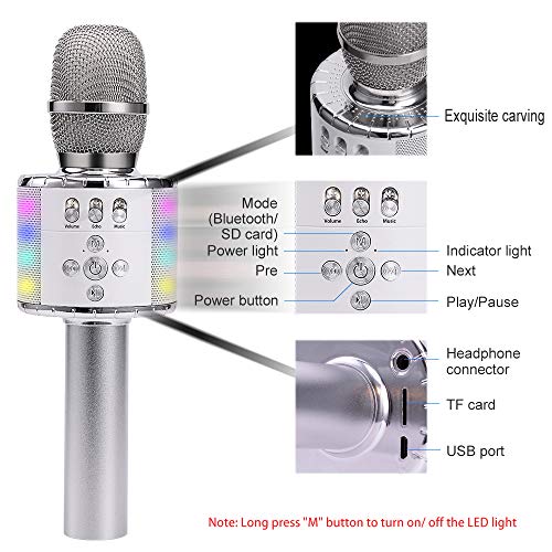 3 BONAOK+Bluetooth+Microphone+Multi+color+Smartphone
