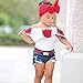 FANOUD Cute Baby Girls Off Shoulder 3D Rose Flower T Shirt Tops Outfits Clothes (2T, White)