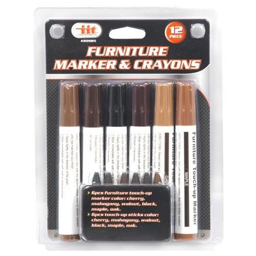 IIT 20980 Furniture TouchUp Scratch Coverup Markers Pens Set, 5Piece