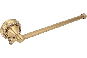 Yosoo Health Gear Antique Brass Toilet Paper Holder, Vintage Style Wall Mounted Rustproof Bathroom Tissue Roll Organizer with