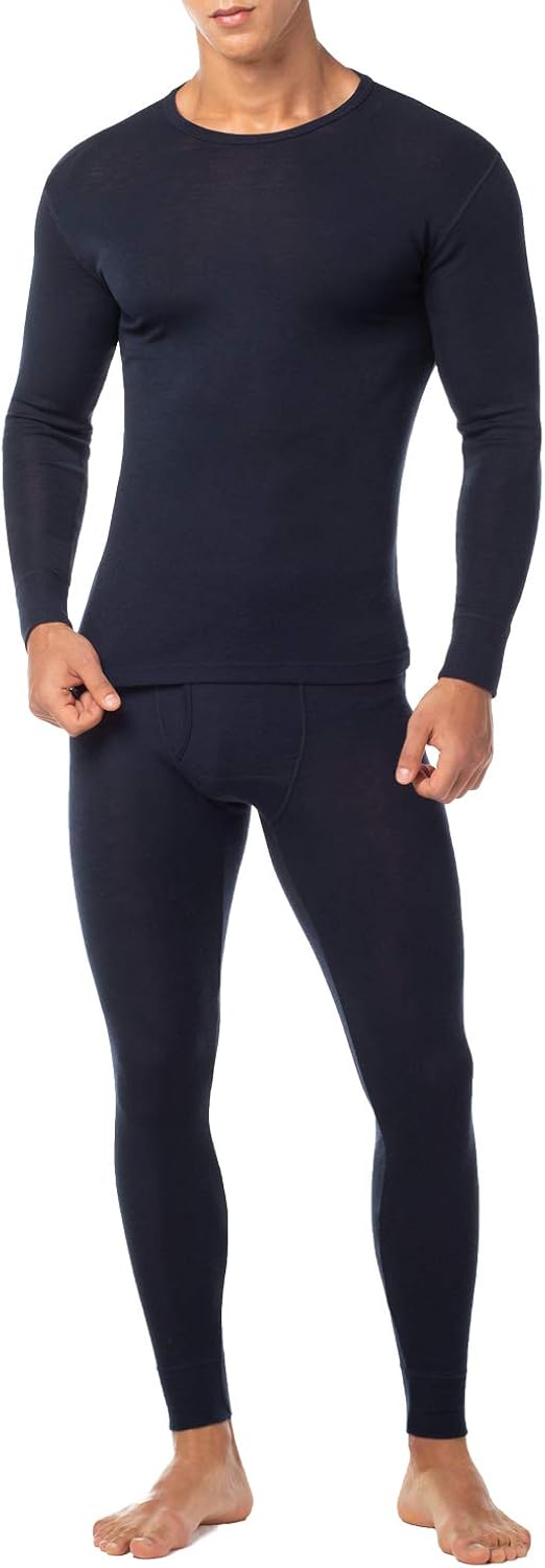 LAPASA Men's 100% Merino Wool Thermal Underwear Long John Set Lightweight Base Layer Top and Bottom M31 at  Men’s Clothing store