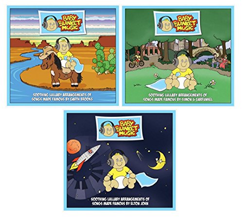 Baby Blanket Music CD - Soothing Lullaby Arrangements of Songs Made Famous by Garth Brooks, Simon & Garfunkel & Elton John