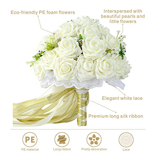 1 Wedding+Bouquet+Febou+Holding+Artificial