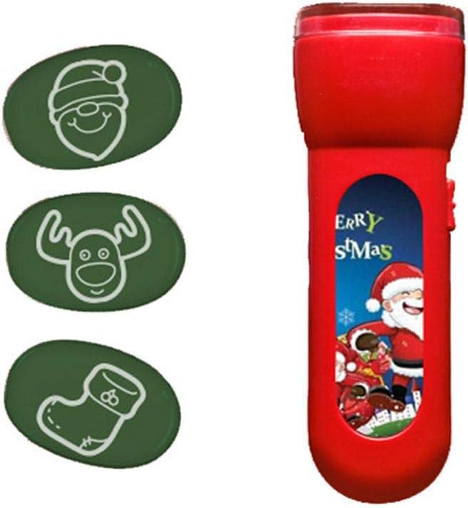 cosyhouse Christmas Lights Projector Handheld Kids Projection Flashlight Bedtime Story Toy With 3 Images Baby Sleep Bedding Story Early Developing Toy For Boys Girls