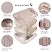 Travel Money Belt Waist Wallet RFID Blocking, Anti-Theft Passport Holder, Hidden Waist Stash for Men Women, Khaki (2 Credit Card RFID Blocking Sleeves Bonus)