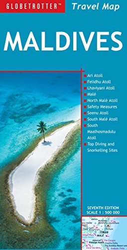 Maldives Travel Map (Globetrotter Travel Map)